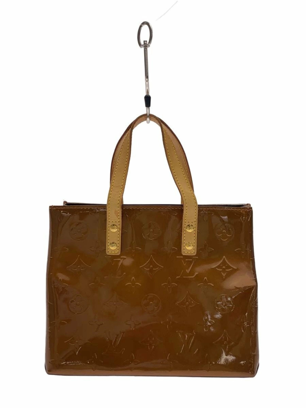 LOUIS VUITTON Lead Monogram Vernis Enamel Brown